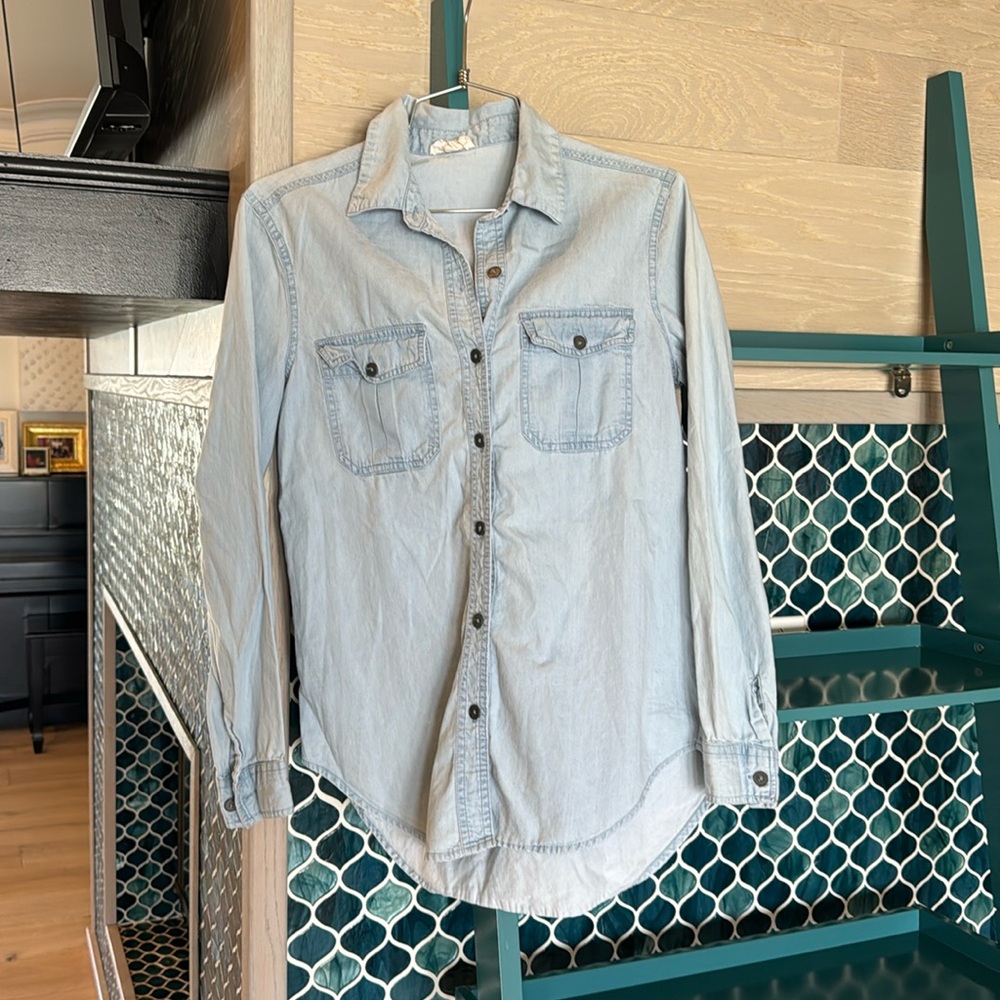 PacSun LA Hearts XS Jean Shirt